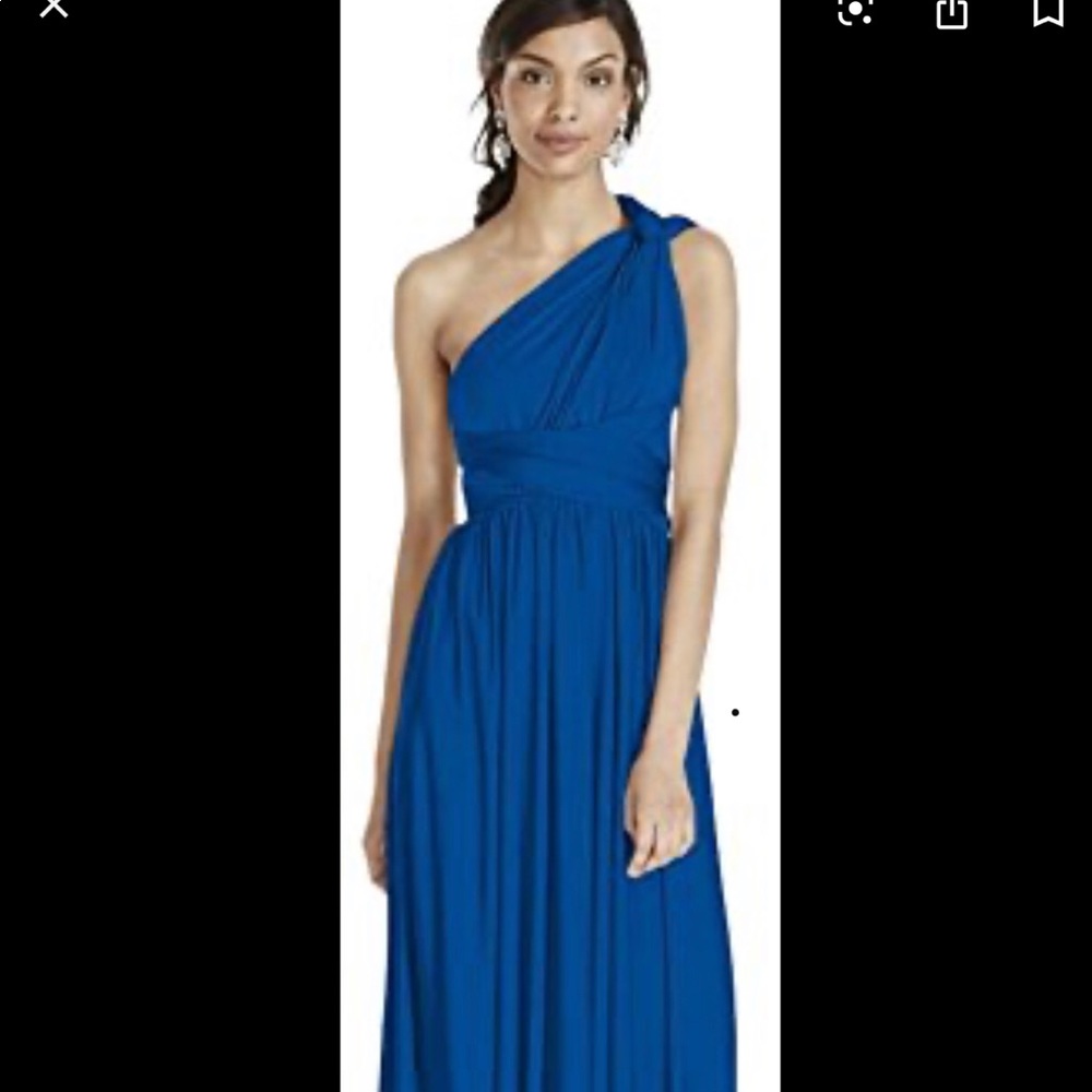 A convertible style bridesmaid dress
